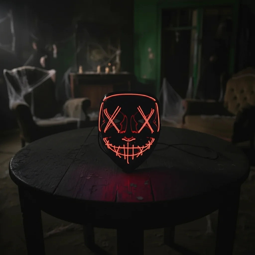 Frightlite Wireless Neon LED Purge Mask