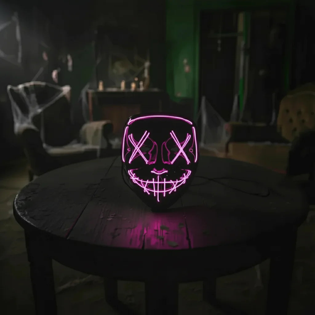 Frightlite Wireless Neon LED Purge Mask
