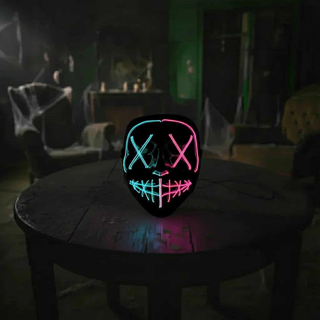 Frightlite Wireless Neon LED Purge Mask